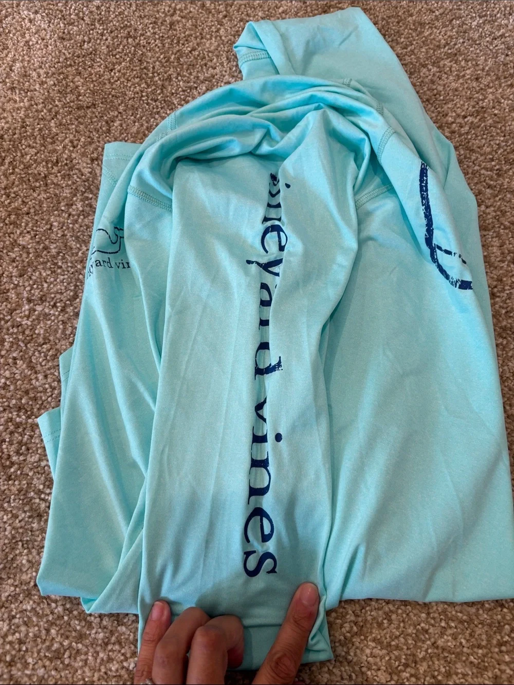 Vineyard Vines Men’s Long-Sleeve Rash Guard - Aqua